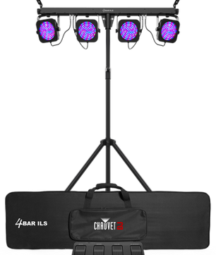 Chauvet DJ 4BAR ILS | Complete Wash Light System with Tripod | ILS + D-Fi USB Wireless Control