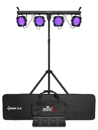 Chauvet DJ 4BAR ILS | Complete Wash Light System with Tripod | ILS + D-Fi USB Wireless Control