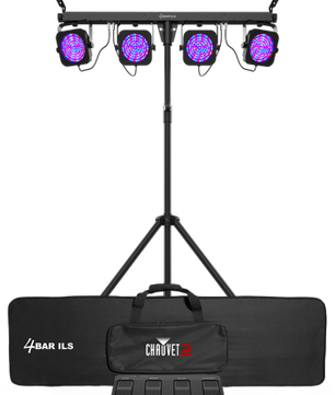 Chauvet DJ 4BAR ILS | Complete Wash Light System with Tripod | ILS + D-Fi USB Wireless Control