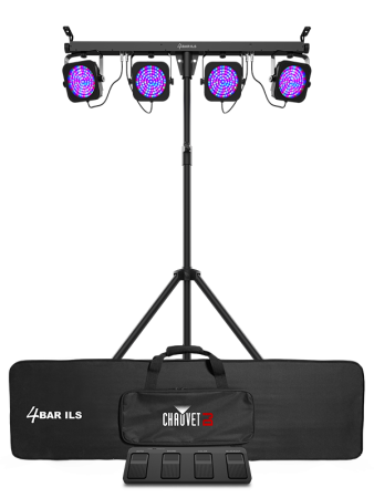 Chauvet DJ 4BAR ILS | Complete Wash Light System with Tripod | ILS + D-Fi USB Wireless Control