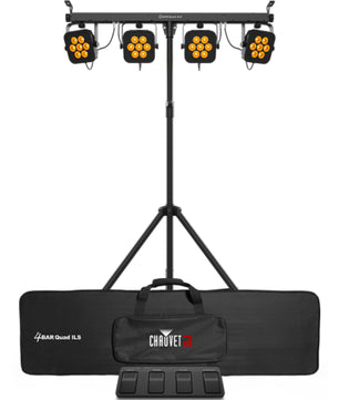 Chauvet DJ 4Bar Quad ILS | RGBA LED Wash System with Footswitch | ILS & D-Fi USB Compatible