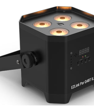 Chauvet DJ EZLink Par Q4BT ILS | Battery-Powered RGBA LED Par | Bluetooth & ILS Wireless Control