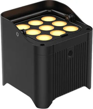 Chauvet DJ Freedom Par Q9 | Wireless RGBA Uplight w/ Diffuser | OLED Display & Adjustable Run Times
