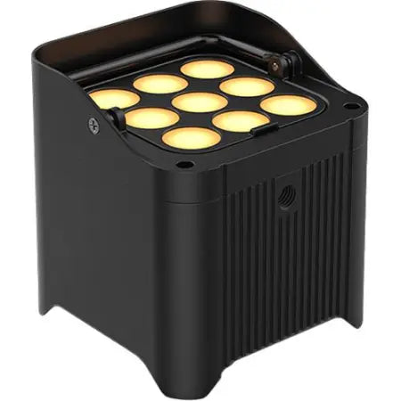 Chauvet DJ Freedom Par Q9 | Wireless RGBA Uplight w/ Diffuser | OLED Display & Adjustable Run Times