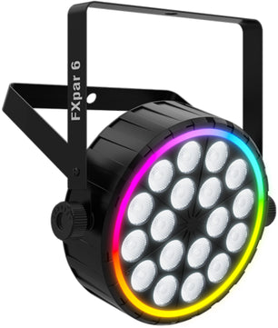 Chauvet DJ FXpar 6 | 6 Zone RGBW + RGB Ring Effects | Compact Party Wash with DMX Control