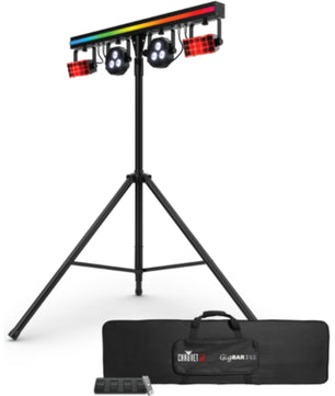 Chauvet DJ GigBAR 3 ILS | 3-in-1 Derby Par Strip System | Complete Lighting System with Tripod & Control