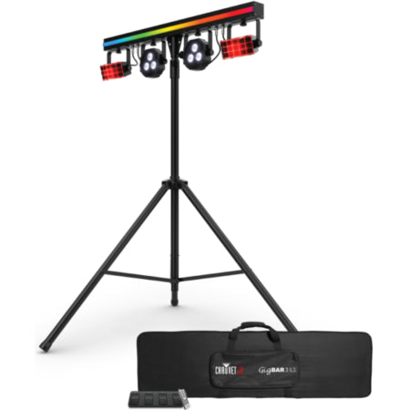 Chauvet DJ GigBAR 3 ILS | 3-in-1 Derby Par Strip System | Complete Lighting System with Tripod & Control