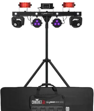 Chauvet DJ GigBAR Move + ILS | 5-in-1 Lighting System | Moving Heads, Pars, Derbies & Laser