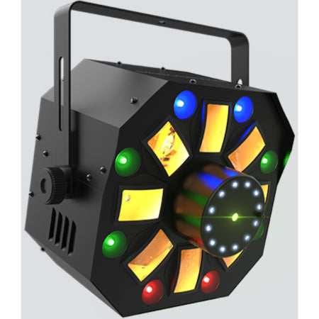 Chauvet DJ Swarm Wash FX ILS | 4-in-1 FX Light with Derby, Wash, Laser & Strobe | ILS & D-Fi USB Compatible