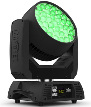 Chauvet Pro Rogue R3X Wash | 37x25W RGBW LEDs - 13,440 Lumens | Pixel-Mapping Moving Head with 9-Zone Control