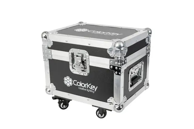 Color Key CKU-9030 | Road Case for 2 Dazzler FX Units | Caster Wheels & Padded Protection