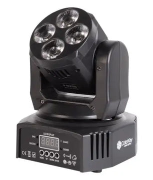 ColorKey Mover Miniwash QUAD 4 MKII | 4x12W RGBW LEDs - 25° Beam | Compact Moving Head Wash with DMX Control