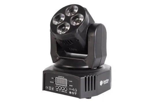 ColorKey Mover Miniwash QUAD 4 MKII | 4x12W RGBW LEDs - 25° Beam | Compact Moving Head Wash with DMX Control