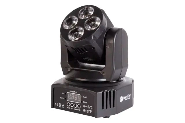 ColorKey Mover Miniwash QUAD 4 MKII | 4x12W RGBW LEDs - 25° Beam | Compact Moving Head Wash with DMX Control
