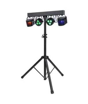 ColorKey PartyBar GO | Battery-Powered Multi-Effect Light System | Includes Stand, Bag & Remote