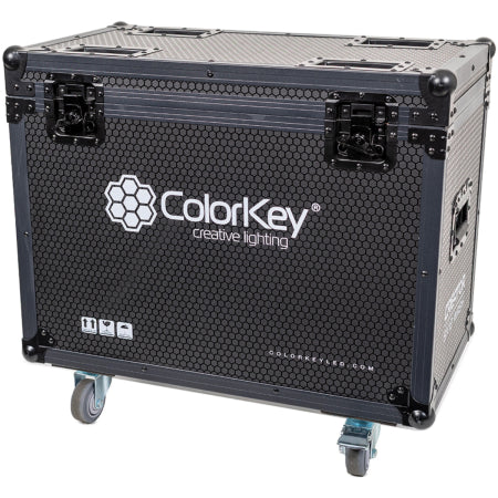 ColorKey CKU-9064 | Flight Case for 2 Creator BX12 Wash | Heavy-Duty Case with Casters