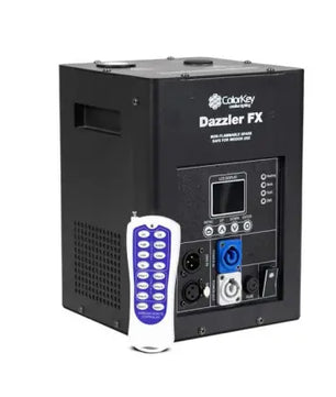 Color Key Dazzler FX MKII | Cold Spark Fountain Machine (Black) with DMX & Wireless Remote