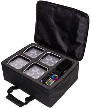 ColorKey MobilePar Mini Hex 4 MKII Carrying Case | Holds 4 Fixtures | Custom-Fit Protective Storage