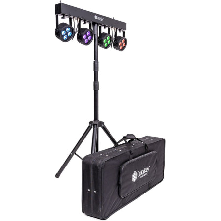 ColorKey PartyBar Mobile 100 EL | CKU-3062 Wireless LED Lighting System | Battery-Powered with Stand & Case