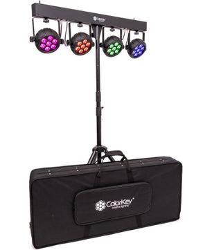 ColorKey PartyBar Mobile 500 EL | Wireless Battery Powered DJ Light Bar | All-in-One Wash System with Stand