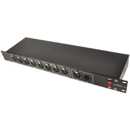 Crisp DMX Splitter | 8 Isolated Outputs | Signal Amplifier in 1U Rackmount