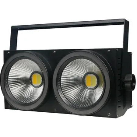 Crisp SOLSTICE DUO 616C | 200W Dual White LED Blinder with RGB Halo Rings & Strobe Effects