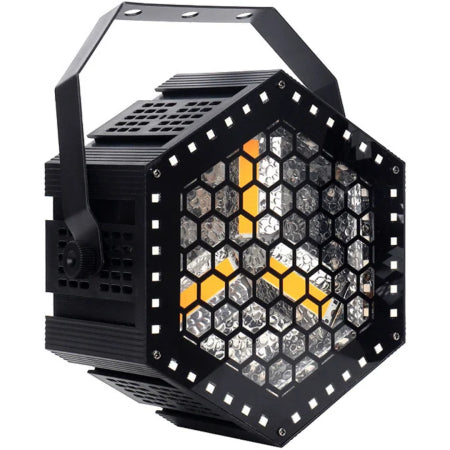 Crisp VINTAGE SOLO | 3×60W Warm White COB with RGB Halos | Retro Stage Light with 45 FX & Pixel Control