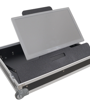 ProX XS TV32FMW | 32 Inch LED TV Flight Case | Adjustable Floor Monitor Case with Wheels