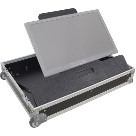 ProX XS TV32FMW | 32 Inch LED TV Flight Case | Adjustable Floor Monitor Case with Wheels