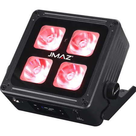 JMAZ Mad Par 4IP 6-Pack | 6x 60W RGBAW+UV, IP65 Uplights | Battery Uplight Kit with Flight Case