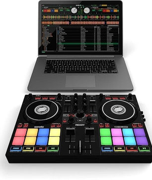 Reloop Ready | Compact 2-Deck DJ Controller for Serato | 16 RGB Pads & Scratch Bank Support
