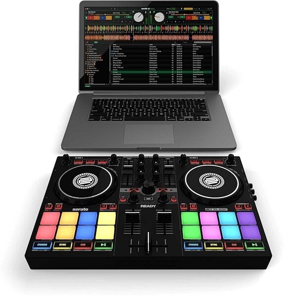 Reloop Ready | Compact 2-Deck DJ Controller for Serato | 16 RGB Pads & Scratch Bank Support