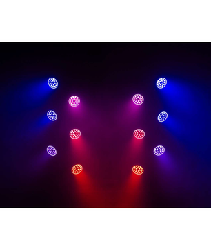 ColorKey Halo Par HEX 18P | 18x10W RGBWA+UV LEDs | 6-Zone Pixel Wash with 34-Zone Halo