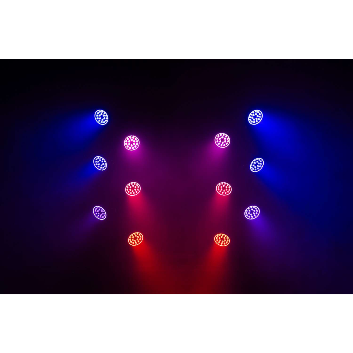 ColorKey Halo Par HEX 18P | 18x10W RGBWA+UV LEDs | 6-Zone Pixel Wash with 34-Zone Halo