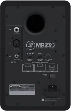 Mackie MR524 | 5in Powered Studio Monitor | Logarithmic Waveguide & Acoustic Space Control
