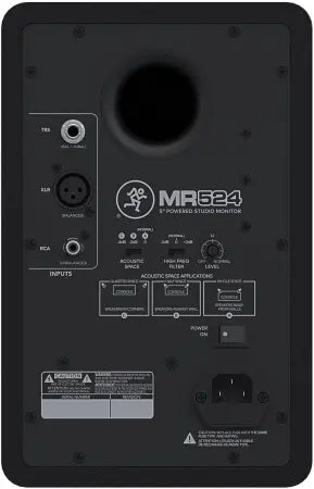 Mackie MR524 | 5in Powered Studio Monitor | Logarithmic Waveguide & Acoustic Space Control