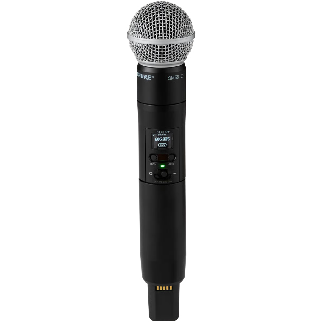 Shure SLXD24D+/58-G57 | Dual SM58 Wireless System | Digital Audio with ShowLink Control