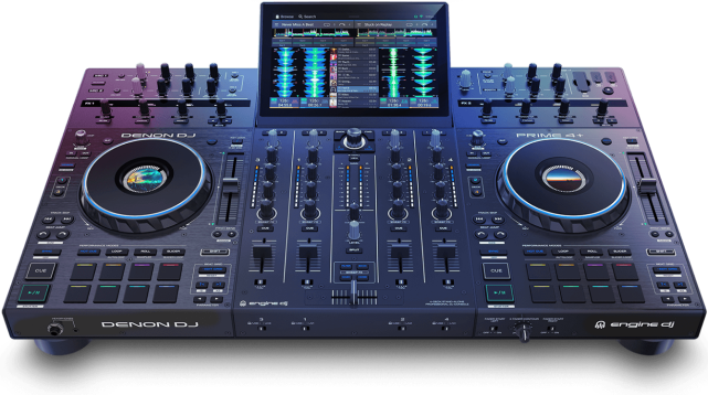 Denon DJ Prime 4+ | 4‑Deck Standalone Controller | Wi-Fi, Stems & Touch FX