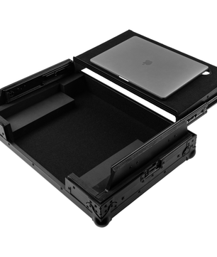 Gator G-ONYXUD-FLX4 | Flight Case for DDJ-FLX4 | Laptop Shelf with Wheels