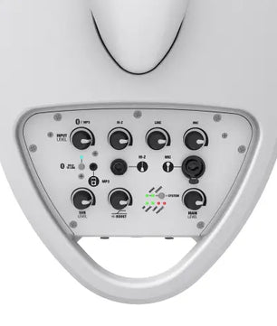 LD Systems MAUI 5 W | 800W Ultra-Portable Column PA | 4-Channel Mixer & Bluetooth - White