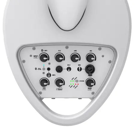 LD Systems MAUI 5 W | 800W Ultra-Portable Column PA | 4-Channel Mixer & Bluetooth - White