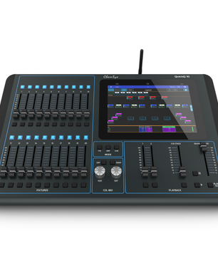 ChamSys QuickQ 10 | 9.7in Touchscreen Lighting Console | 20 Fixture Faders & Wi-Fi Control