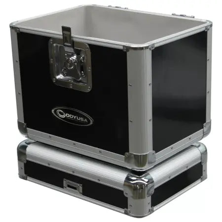 Odyssey KLP2BLK | Holds 70 12in Records | Black Stackable Vinyl Case