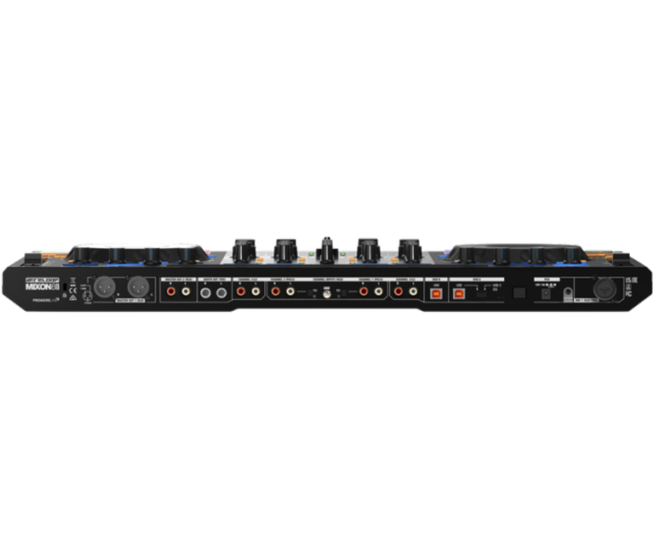 Reloop Mixon 8 Pro | 4-Deck Hybrid DJ Controller | Dual USB, Jog Displays & Standalone Mixer