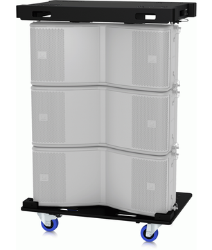 Turbosound TS-MS215-VT | Wheel Board for MS215 Subwoofers | Transports 2 Units with Locking Casters