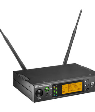Electro-Voice RE3-BPCL 6M | UHF Wireless Lavalier Mic System (653–663 MHz, Cardioid, Rackmount)