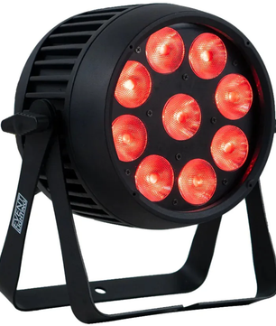 Event Lighting PAR9X12BH-IP | 9 x 12W RGBWAU LEDs | IP65 Battery PAR with Wireless DMX