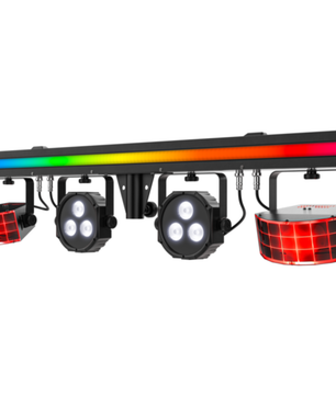 Chauvet DJ GigBAR 3 ILS | 3-in-1 Derby Par Strip System | Complete Lighting System with Tripod & Control