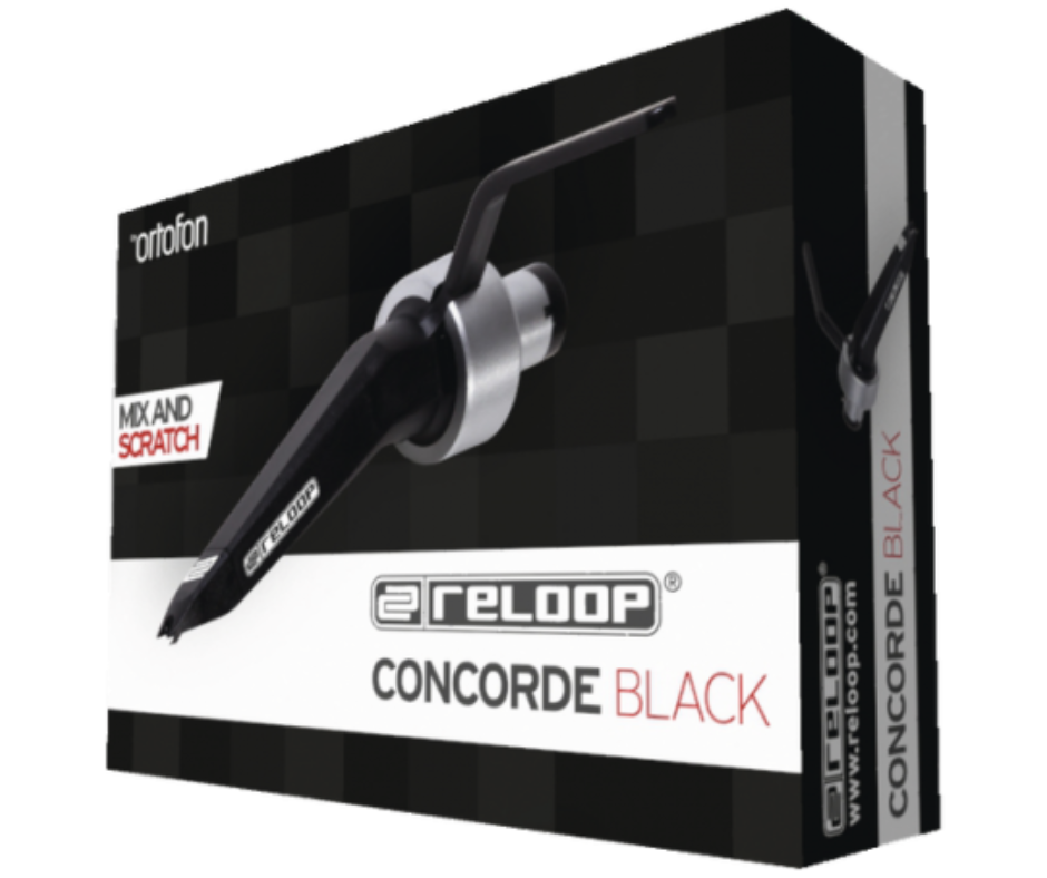 Reloop Concorde Black | Spherical Stylus DJ Cartridge | Balanced Sound with Low Vinyl Wear