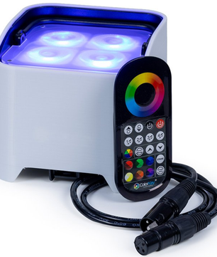 ColorKey MobilePar Mini Hex 4 MKII (8-Pack) | Wireless Battery Uplighting Kit | Charging Case with App Control